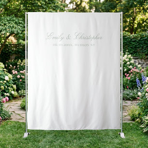 Tapete De Parede Fundo de Casamento Clássico Verde Sálvia Elegante