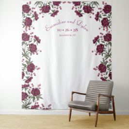 Tapete De Parede Fundo de casamento com Rosa Marrom