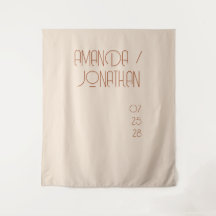 Fundo de casamento cor de amêndoa minimalista eleg