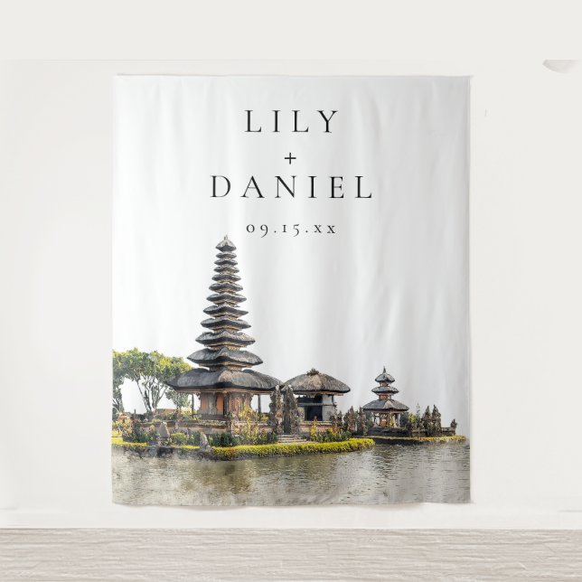 Tapete De Parede Fundo de casamento de Bali (Frente)