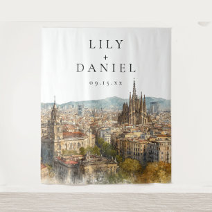 Tapete De Parede Fundo de casamento de Barcelona