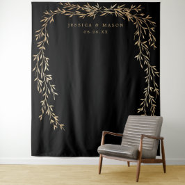 Tapete De Parede Fundo de casamento dourado glamoroso