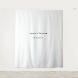 Tapete De Parede Fundo de Casamento Minimalista Elegante