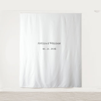 Tapete De Parede Fundo de Casamento Minimalista Elegante