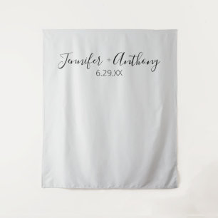 Tapete De Parede Fundo de Casamento Personalizado Minimalista