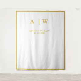 Tapete De Parede Fundo de Cena Minimalista de Ouro Branco Elegante