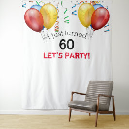 Tapete De Parede Fundo de cena para 60º aniversário, cabine de foto