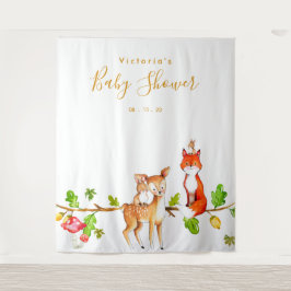 Tapete De Parede Fundo de Cena para Chá de Bebê Floresta