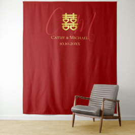 Tapete De Parede Fundo de cena para foto de casamento chinês com in
