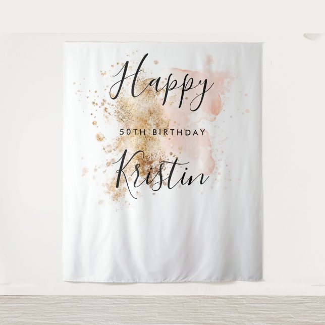 Tapete De Parede Fundo de cenário para cabine de fotos de aniversár (Frente)