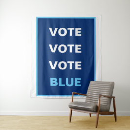 Tapete De Parede Fundo de cenário para selfie de voto azul democrat