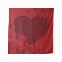 Fundo de enormes corações vermelhos