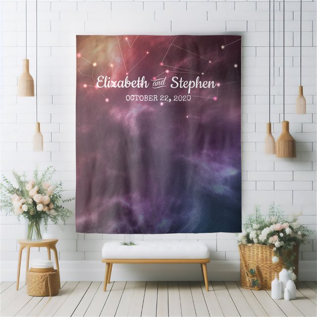 Tapete De Parede Fundo de estande de foto de casamento constelações (Criador carregado)