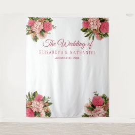 Tapete De Parede Fundo de estande de fotos de casamento elegante co