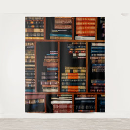 TAPETE DE PAREDE FUNDO DE ESTANTE DE LIVROS