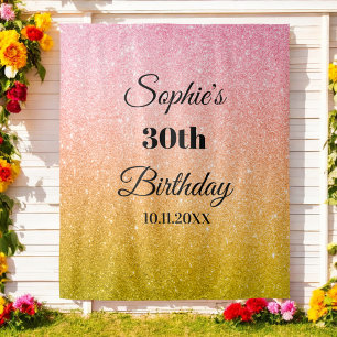 Tapete De Parede Fundo de estúdio de glitter dourado rosa para fest