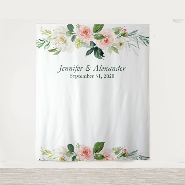 Tapete De Parede Fundo de estúdio fotográfico para casamento boho f (Frente)