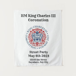 Tapete De Parede Fundo de evento para Coroação do Rei Charles III
