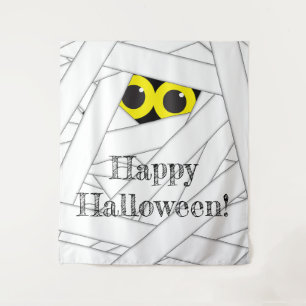 Tapete De Parede Fundo de festa de Halloween da múmia caprichosa