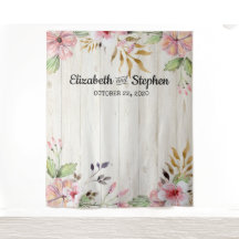 Fundo de Flores de Cabine de Fotos de Casamento de