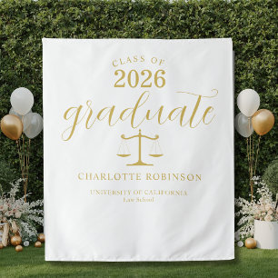 Tapete De Parede Fundo de Formatura de Direito Graduado em Ouro
