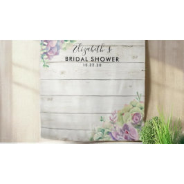 Tapete De Parede Fundo de Foto Chá de Noiva Suculenta Madeira Rústi