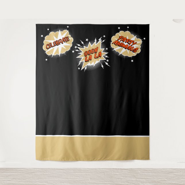 Tapete De Parede Fundo de Foto de Casamento com Bolhas de Desenho e (Frente)