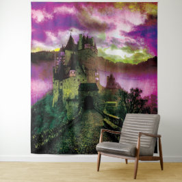 Tapete De Parede Fundo de Foto de Castelo Assombrado de Halloween