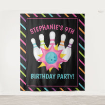 Fundo de Foto para Festa de Aniversário de Boliche