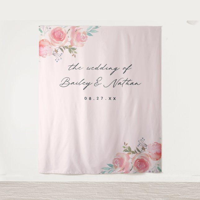 Tapete De Parede Fundo de Fotografia de Casamento de Jardim Francês (Frente)