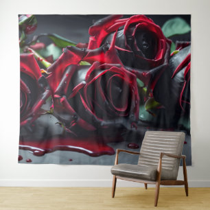 Tapete De Parede Fundo de Fotografia de Casamento de Rosas Góticos