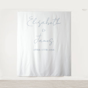 Tapete De Parede Fundo de fotografia de casamento minimalista azul