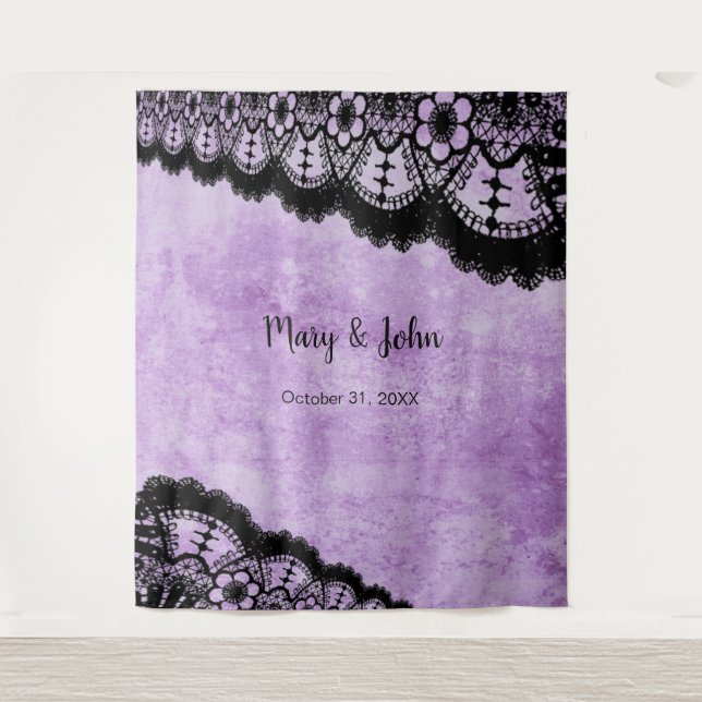 Tapete De Parede Fundo de Fotografia do Raio Roxo Roxo Roxo Gótico (Frente)