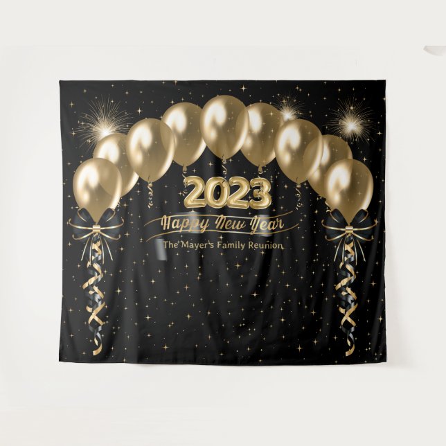 Tapete De Parede Fundo de Fotografias de Reunião da Família de Ano  (Frente (Horizontal))