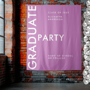 Tapete De Parede Fundo de Graduação Personalizado Roxo Moderno e Ou