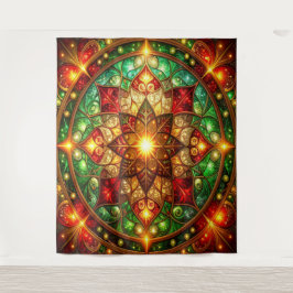 Tapete De Parede Fundo de Natal Vermelho Verde Decorativo