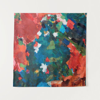 Tapete De Parede fundo de pintura de óleo de abstrato na textura da