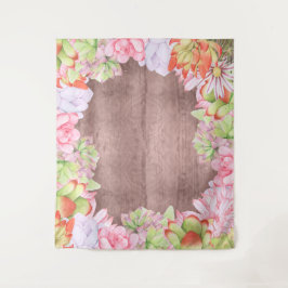 Tapete De Parede Fundo de Suculentas Aquarela