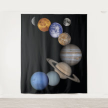 Fundo de tela dos planetas do Sistema Solar