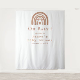 Tapete De Parede Fundo do Chá de fraldas Arco-Íris Boho