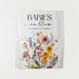 Tapete De Parede Fundo do Chá de fraldas Gêmeos de Flores Selvagens