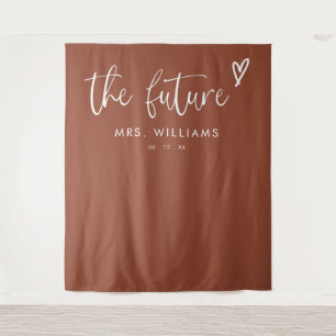 Tapete De Parede Fundo do Chá de panela Modern Boho Terracotta