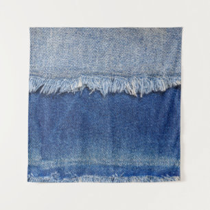 Tapete De Parede Fundo do Tecido de Jeans Denim Ripso