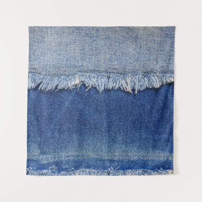 Tapete De Parede Fundo do Tecido de Jeans Denim Ripso (Frente)