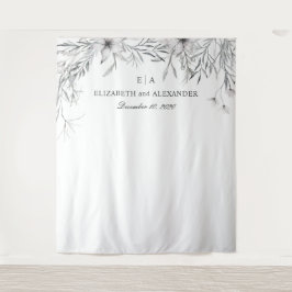 Tapete De Parede Fundo floral de aquarela. Fundo de casamento