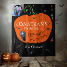Fundo fotográfico adorável de Halloween em aquarel