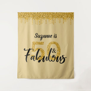 Tapete De Parede Fundo Fotográfico Cabine 50 e Fabuloso Dourado de