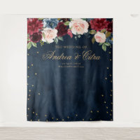 Fundo Fotográfico para Chá de Noiva Floral Bege Bo