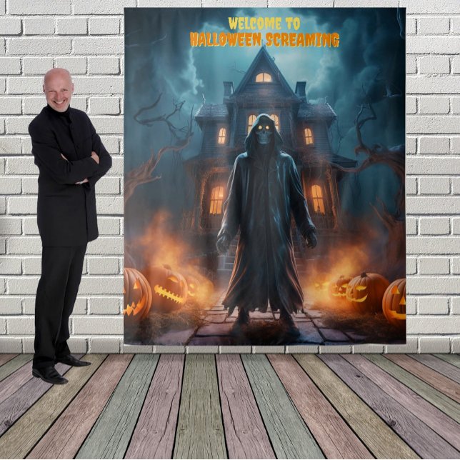 Tapete De Parede Fundo Grande Ghoul Halloween (Criador carregado)