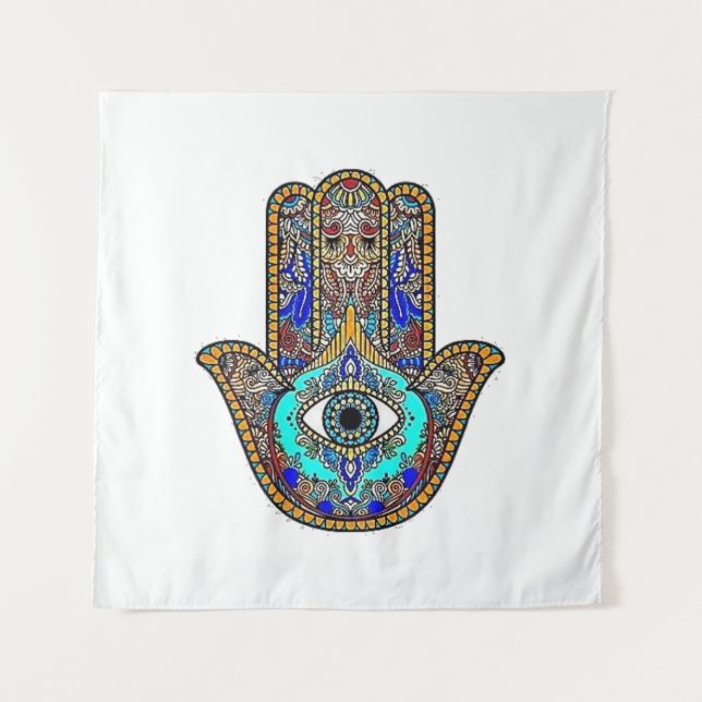 Tapete De Parede Fundo Hamsa Design (Frente)